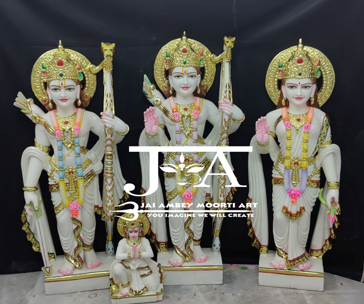 GOLD-PLATED-MARBLE-RAM-DARBAR-STATUE